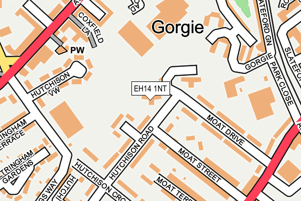 EH14 1NT map - OS OpenMap – Local (Ordnance Survey)