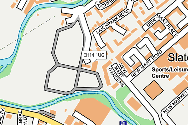 EH14 1UG map - OS OpenMap – Local (Ordnance Survey)
