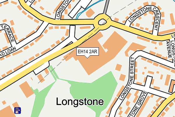 EH14 2AR map - OS OpenMap – Local (Ordnance Survey)