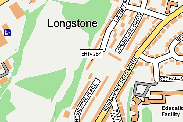 EH14 2BY map - OS OpenMap – Local (Ordnance Survey)