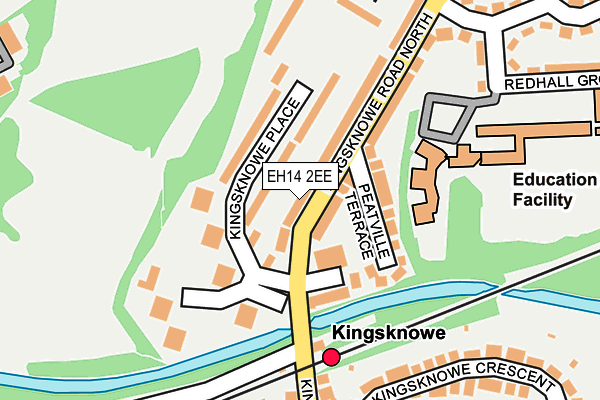 EH14 2EE map - OS OpenMap – Local (Ordnance Survey)