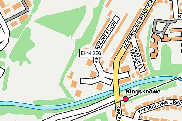 EH14 2EG map - OS OpenMap – Local (Ordnance Survey)