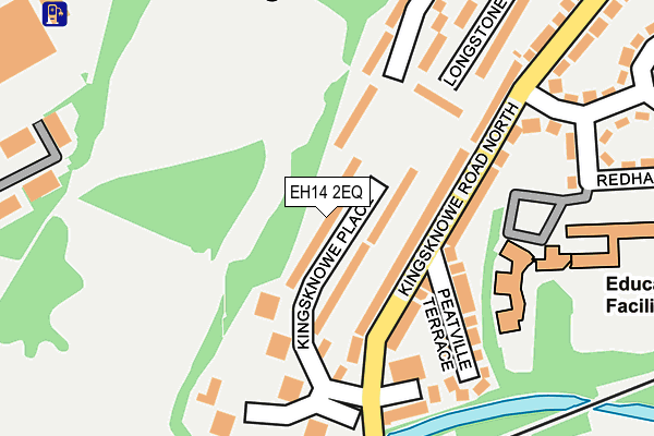 EH14 2EQ map - OS OpenMap – Local (Ordnance Survey)