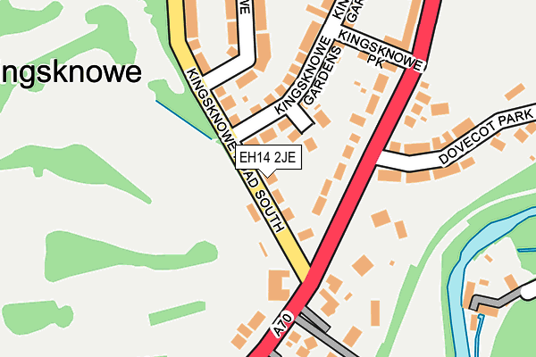 EH14 2JE map - OS OpenMap – Local (Ordnance Survey)