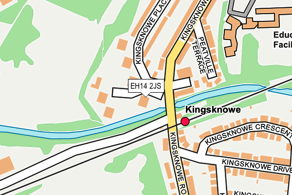 EH14 2JS map - OS OpenMap – Local (Ordnance Survey)