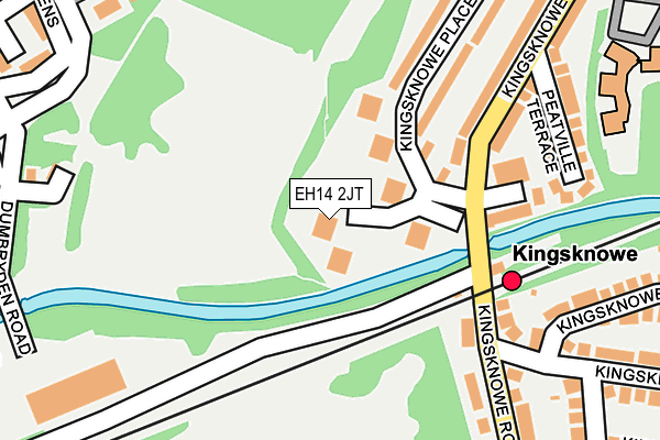 EH14 2JT map - OS OpenMap – Local (Ordnance Survey)