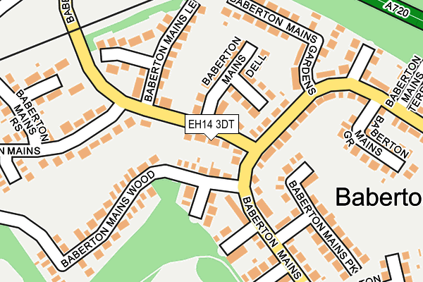 EH14 3DT map - OS OpenMap – Local (Ordnance Survey)