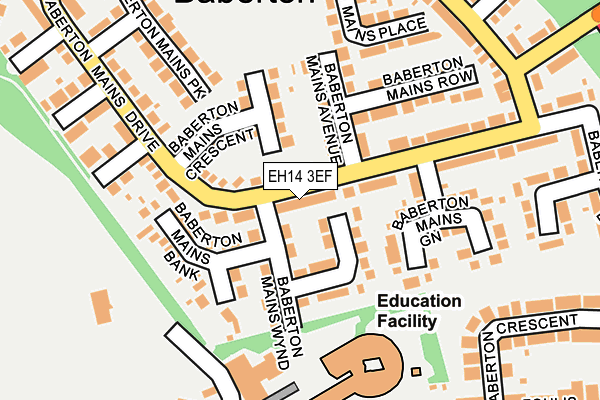 EH14 3EF map - OS OpenMap – Local (Ordnance Survey)