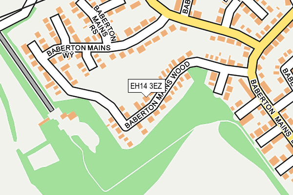 EH14 3EZ map - OS OpenMap – Local (Ordnance Survey)