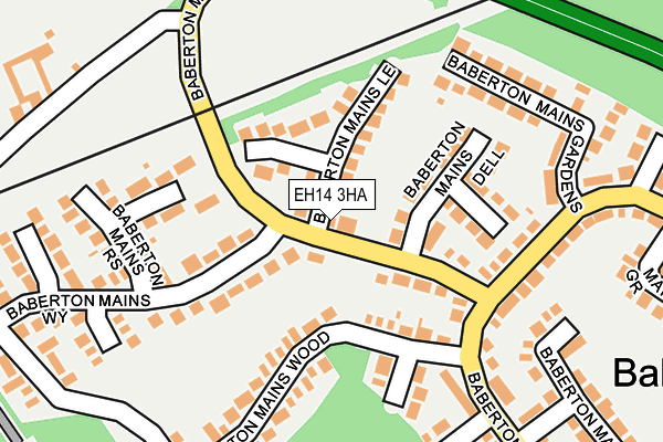 EH14 3HA map - OS OpenMap – Local (Ordnance Survey)