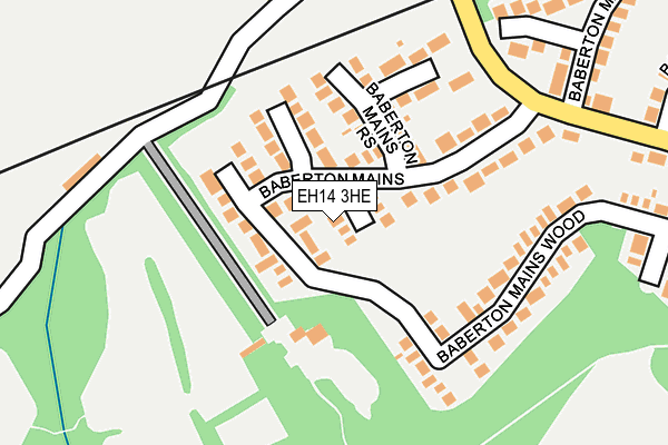 EH14 3HE map - OS OpenMap – Local (Ordnance Survey)