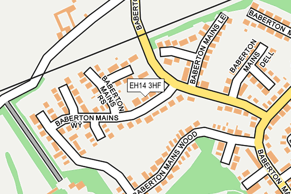 EH14 3HF map - OS OpenMap – Local (Ordnance Survey)