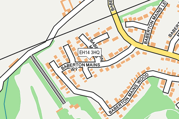 EH14 3HQ map - OS OpenMap – Local (Ordnance Survey)
