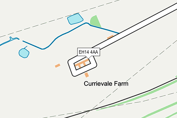 EH14 4AA map - OS OpenMap – Local (Ordnance Survey)