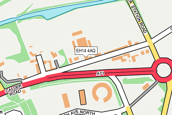 EH14 4AQ map - OS OpenMap – Local (Ordnance Survey)
