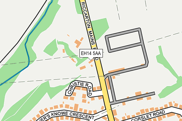 EH14 5AA map - OS OpenMap – Local (Ordnance Survey)