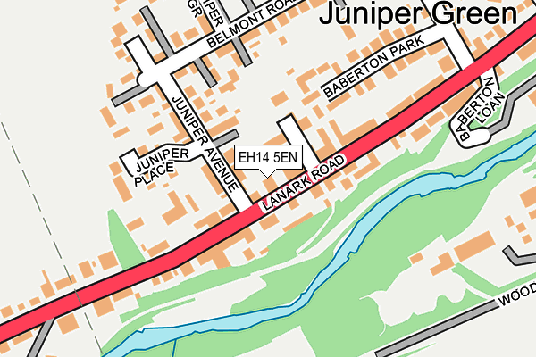 EH14 5EN map - OS OpenMap – Local (Ordnance Survey)