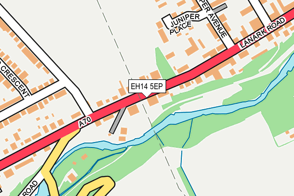 EH14 5EP map - OS OpenMap – Local (Ordnance Survey)