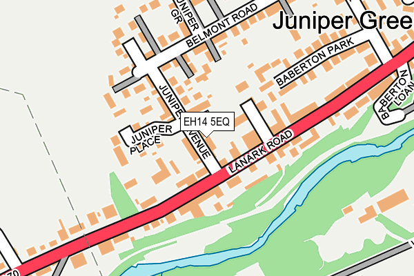 EH14 5EQ map - OS OpenMap – Local (Ordnance Survey)