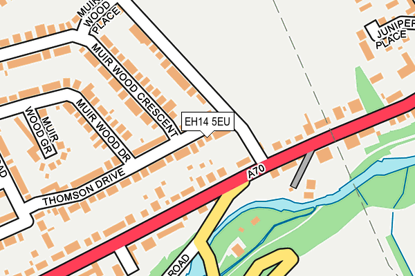 EH14 5EU map - OS OpenMap – Local (Ordnance Survey)