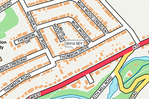 EH14 5EY map - OS OpenMap – Local (Ordnance Survey)