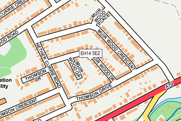 EH14 5EZ map - OS OpenMap – Local (Ordnance Survey)