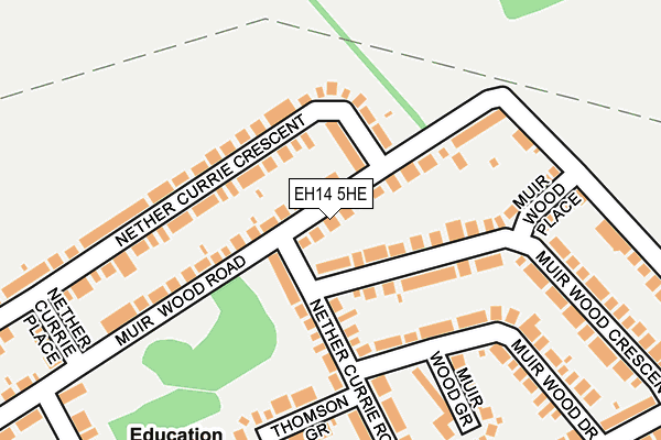 EH14 5HE map - OS OpenMap – Local (Ordnance Survey)