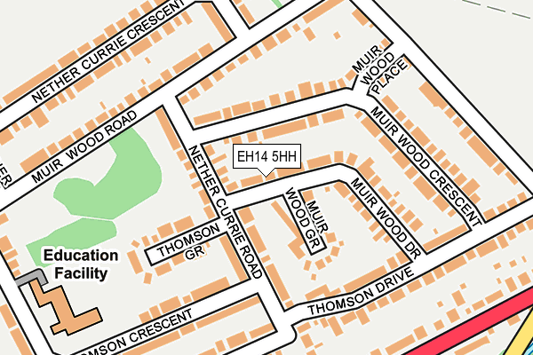 EH14 5HH map - OS OpenMap – Local (Ordnance Survey)