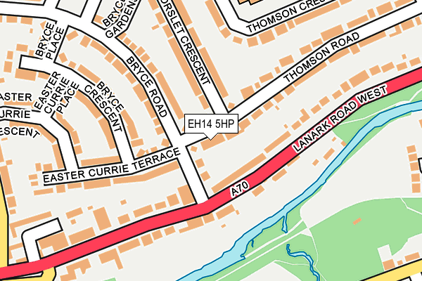 EH14 5HP map - OS OpenMap – Local (Ordnance Survey)