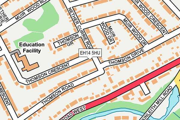 EH14 5HU map - OS OpenMap – Local (Ordnance Survey)