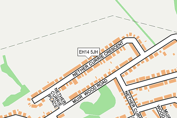 EH14 5JH map - OS OpenMap – Local (Ordnance Survey)