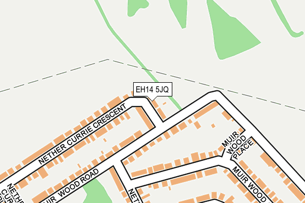 EH14 5JQ map - OS OpenMap – Local (Ordnance Survey)