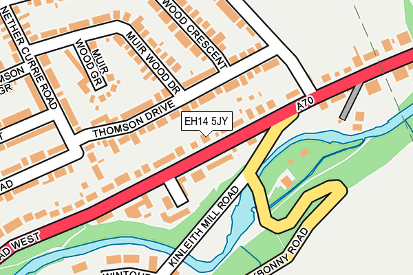 EH14 5JY map - OS OpenMap – Local (Ordnance Survey)