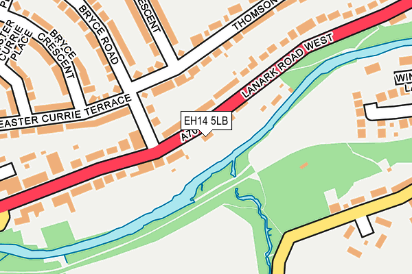 EH14 5LB map - OS OpenMap – Local (Ordnance Survey)