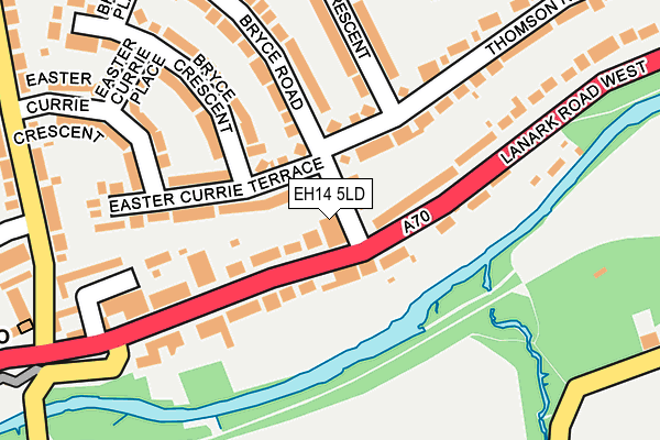 EH14 5LD map - OS OpenMap – Local (Ordnance Survey)