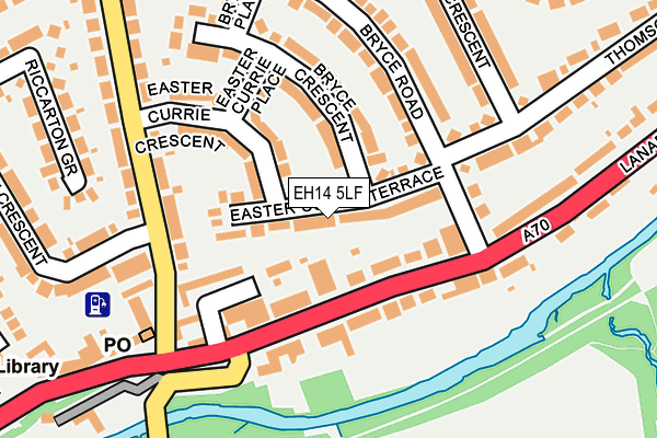 EH14 5LF map - OS OpenMap – Local (Ordnance Survey)