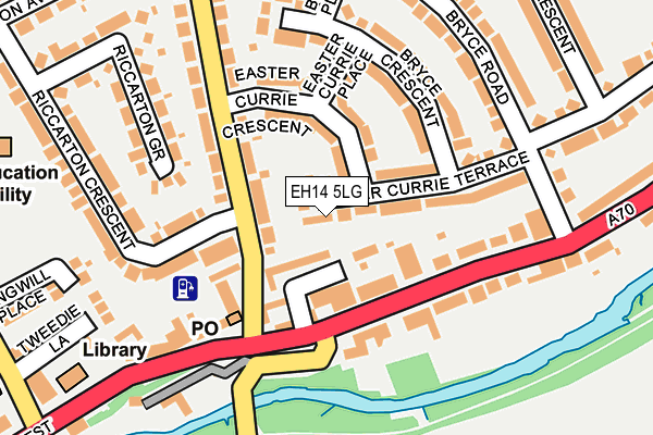 EH14 5LG map - OS OpenMap – Local (Ordnance Survey)