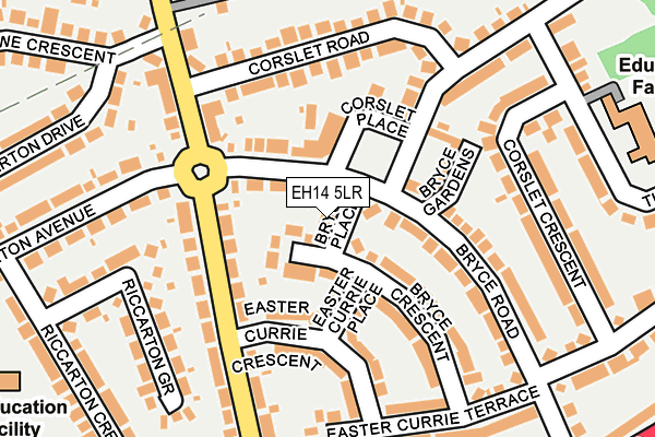 EH14 5LR map - OS OpenMap – Local (Ordnance Survey)