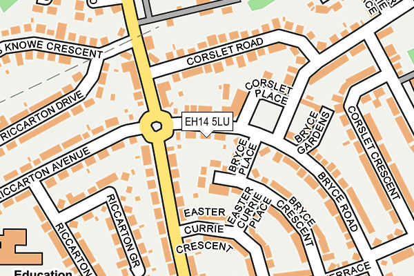 EH14 5LU map - OS OpenMap – Local (Ordnance Survey)