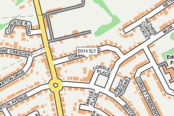 EH14 5LY map - OS OpenMap – Local (Ordnance Survey)