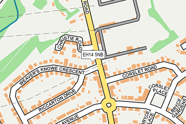 EH14 5NB map - OS OpenMap – Local (Ordnance Survey)