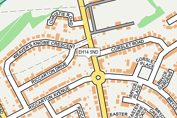 EH14 5ND map - OS OpenMap – Local (Ordnance Survey)