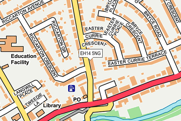 EH14 5NG map - OS OpenMap – Local (Ordnance Survey)