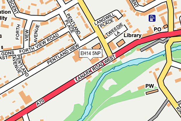 EH14 5NP map - OS OpenMap – Local (Ordnance Survey)
