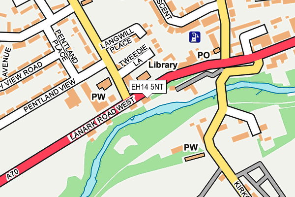 EH14 5NT map - OS OpenMap – Local (Ordnance Survey)