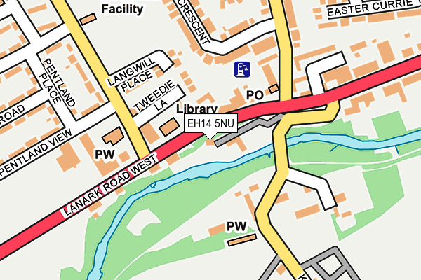 EH14 5NU map - OS OpenMap – Local (Ordnance Survey)