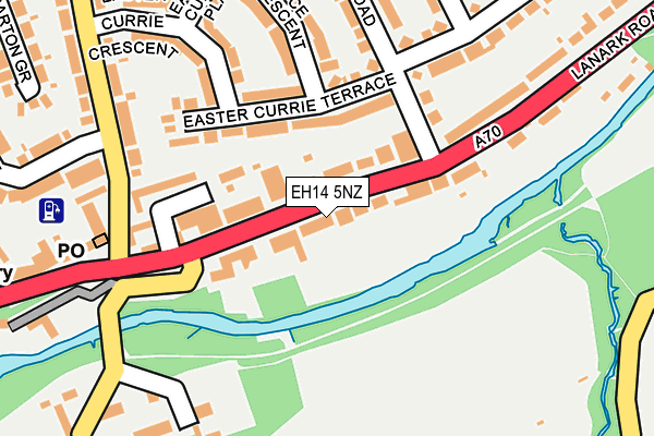 EH14 5NZ map - OS OpenMap – Local (Ordnance Survey)
