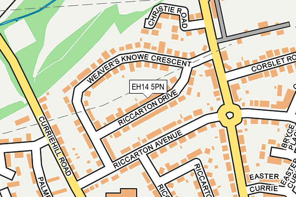 EH14 5PN map - OS OpenMap – Local (Ordnance Survey)