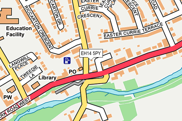 EH14 5PY map - OS OpenMap – Local (Ordnance Survey)