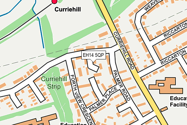 EH14 5QP map - OS OpenMap – Local (Ordnance Survey)